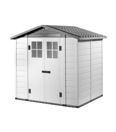 Tuscany Evo Grey 200 – casetta da giardino in PVC, colore grigio