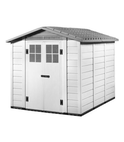 Tuscany Evo Grey 240 – casetta da giardino in PVC, colore grigio