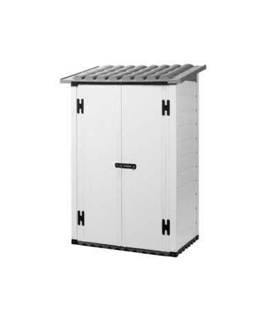 Tuscany Grey 100 2P – casetta da giardino in PVC, colore grigio