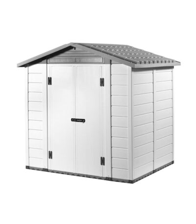 Tuscany Grey 200 – casetta da giardino in PVC, colore grigio